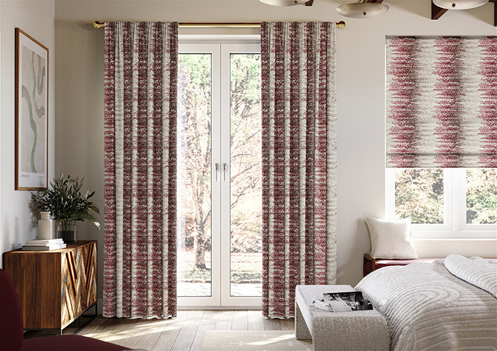 Highbury, Rosso - Made to Measure Curtains - Image 3